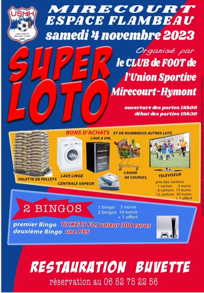 SUPER LOTO de l'USMH